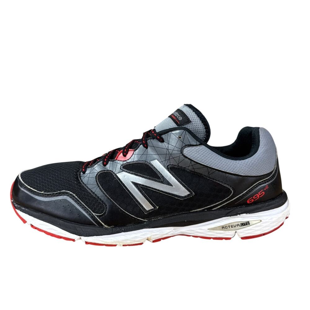 New Balance 695 v2 Mens Running Shoes Size 10.5 Black Red M695BR2 Acteva Lite